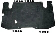 For 1982-1992 Ford Ranger Hood Insulation Pad & Mounting Clips 1/2" Black