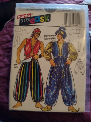 Burda Super Easy 4941 Costume Sewing Patterns  Euro.Size 46-56 USA Sizes 36-46