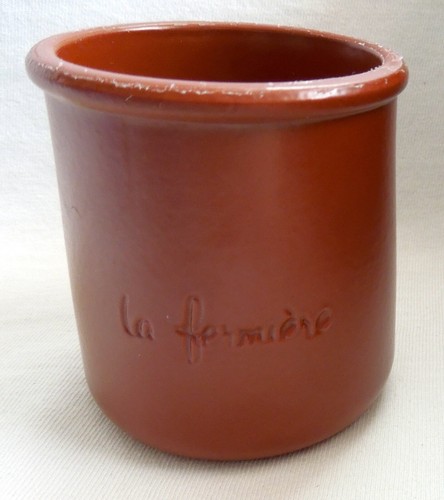 La Fermiere CHOCOLATE BROWN Yogurt Pot / Jar *