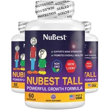 NuBest Tall, Healthy Bone Growth Formula For Children (5+) & Teens - Pack 3