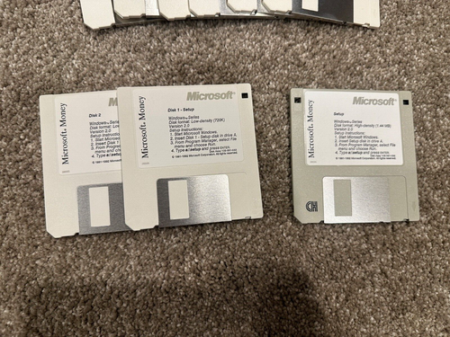 Microsoft Money Version 2.0 Windows Floppy Disks