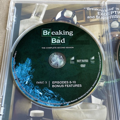 Breaking Bad: Second Season (DVD 4-Disc 2009) 2 Crime Bryan Cranston Aaron Paul - Picture 13 of 16