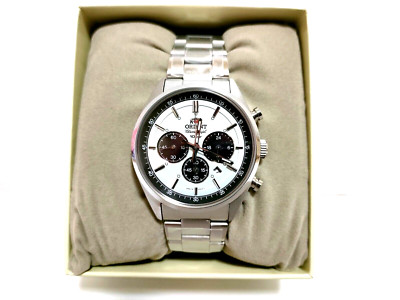 ORIENT Herrenuhr NEO 70er Neo-Seventies SOLAR PANDA milky white WV0041TX Japan