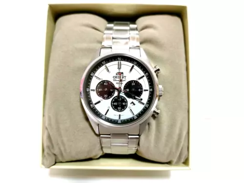 ORIENT Men's watch NEO 70's neo-Seventies SOLAR PANDA milky white WV0041TX Japan