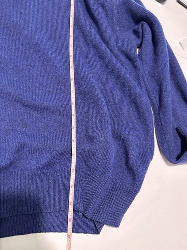 Cárdigan Suéter De Colección Para Hombre Dalmine Uomo Lana Hecho en Italia Azul Talla 52/Grande - Imagen 5 de 5