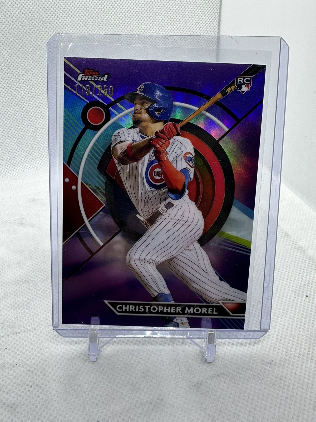 2023 Topps Finest - Purple Refractor #46 Christopher Morel /250 (RC)