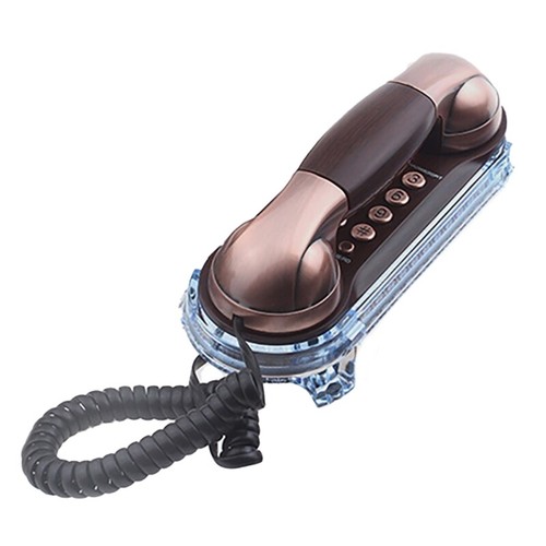 Decorative Wall Telephone Big Button Mechanical Ringer Not Need Power - Zdjęcie 3 z 10