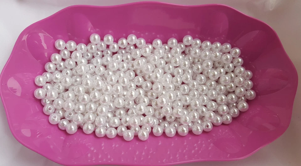 Wunderschöne weiße Wachsperlen 2mm-20mm