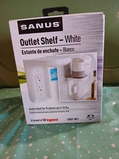 Outlet Shelf White NIB SANUS Outlet Cover With A Shelf White