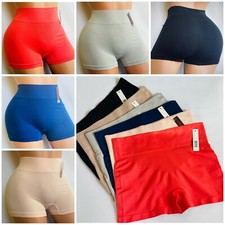 6 PACK Women Lightweight Biker Shorts High Impact Yoga Workout Shrink Shorts 208