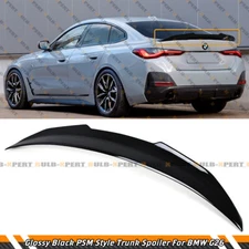 GLOSS BLK PSM STYLE HIGHKICK TRUNK SPOILER FOR 21-24 BMW G26 430i GRAN COUPE i4
