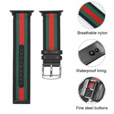 G-ucci Strap For Apple Watch 3/4/5/6/7/8/9 SE Nylon Strap 42-44mm