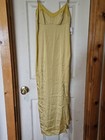 Free People City Cool Midi Slip Dress Bitter Oil Chartreuse Size Xs Nwt