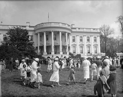 Egg Rolling at White House 1933 Photo Easter Time at the White House. Washingt