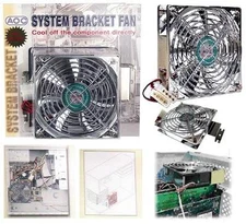 120mm Video/Graphics Card Cooler,Ball Bearing 5/4.75"Case/Box 12V Fan+Bracket$SH