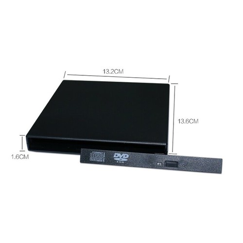 Slim USB 2.0 12.7mm IDE To External CD DVD Optical Drive Enclosure Case Laptop - Picture 3 of 12