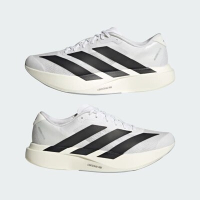 adidas Adizero Evo SL Footwear White Core Black JH6206 Men's adidas Adizero Evo SL Footwear White Core Black JH6206 Men's