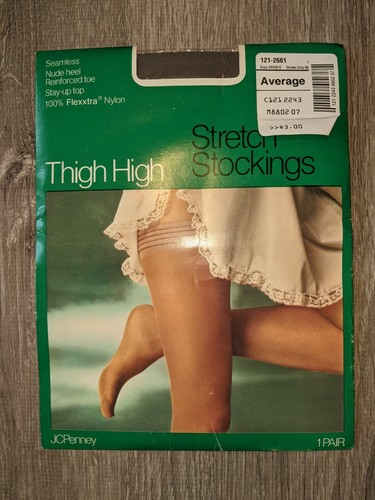 VTG NOS JC Penney Thigh High Stretch 