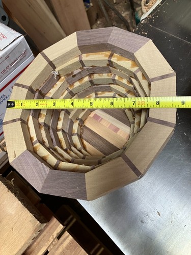 2 Segmented BOWL Blanks Walnut Green POPLAR Hickory CHERRY Cedar *FREE SHIPPING - Picture 3 of 9