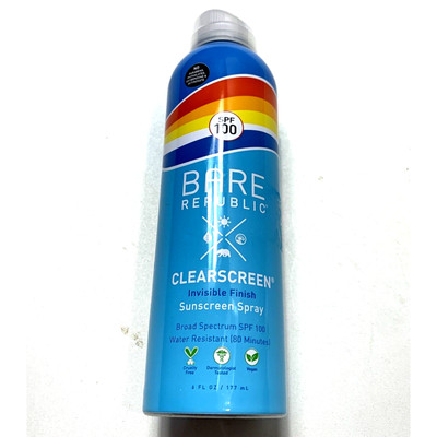 Bare Republic Clearscreen Sunscreen Spray SPF 100 Non-Greasy Finish - 6fl oz