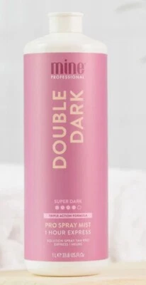 Mine Tan Professional Double Dark Pro Spray Mist 1 Hour Express Self Tan