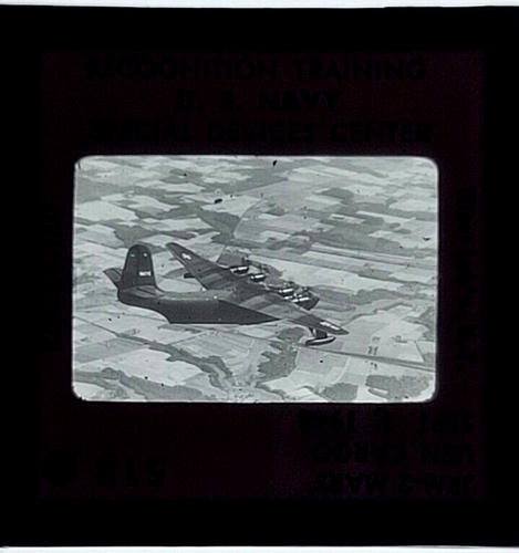 USN JRM-2 Mars Cargo Aircraft 1948 WWII Era Glass Military 35mm Photo Slide - Picture 4 of 6