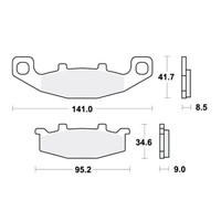 TRW BremsbeläGe Vorn Passend FüR Kawasaki GPX 750 R Bj. 1987-1988