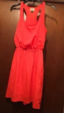 Racerback Sundress Size S Dress Orange Lightweight-Eyelash Couture EUC