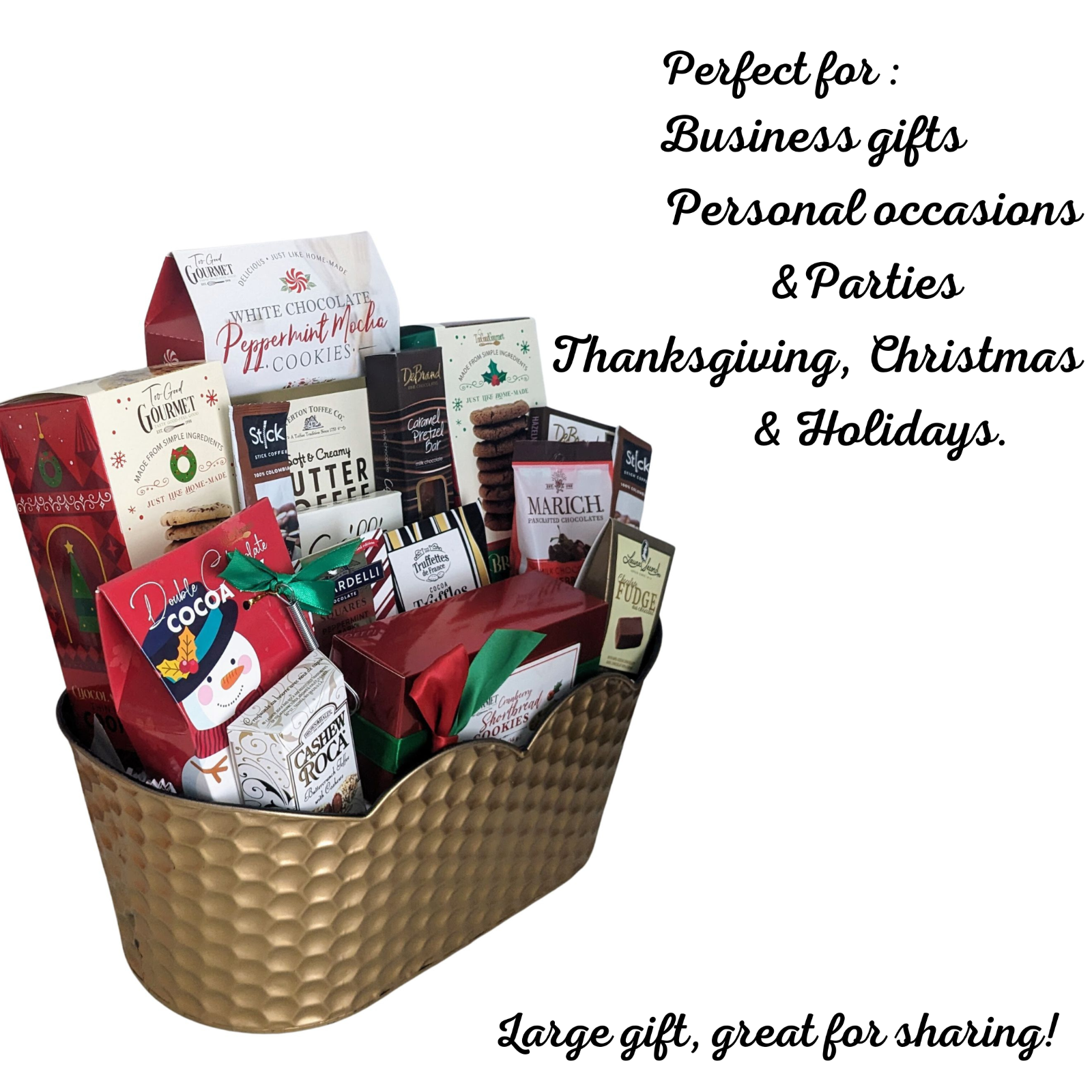 Holiday Favorites Gourmet Gift Basket Thanksgiving & Christmas Gifts