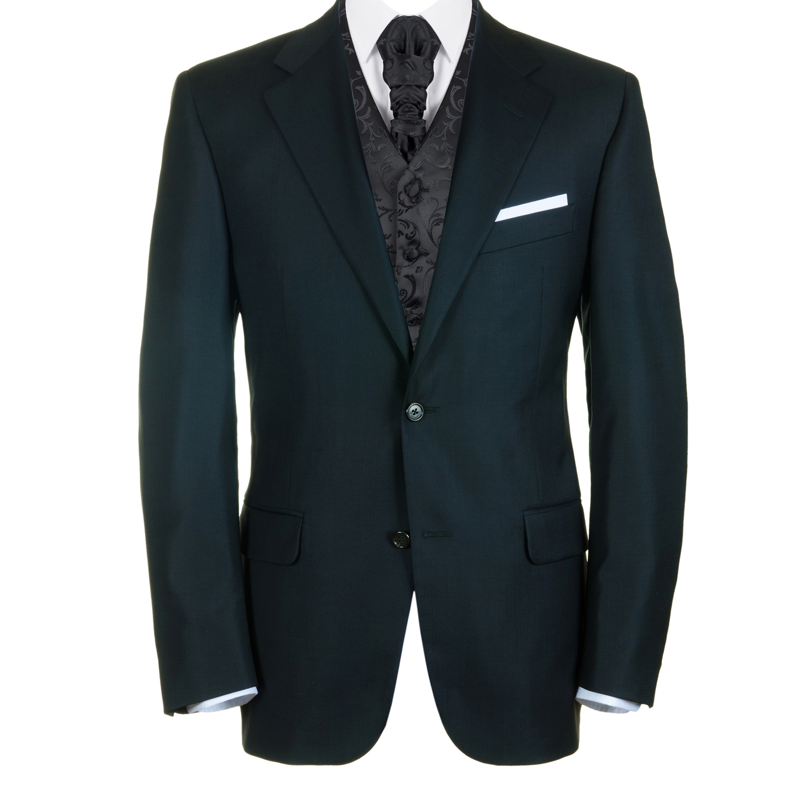 Black on Black Jacquard Wedding Waistcoat Classic 6 Button Swirl Leaf Mens Vest eBay