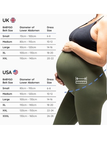 BABYGO® 4 in 1 Pregnancy Support Belt Maternity & Postpartum Band XXL Black - Picture 5 of 5