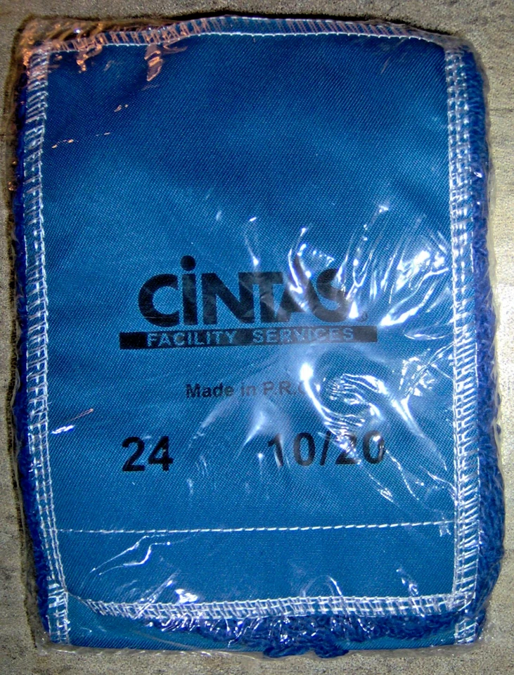 1 件全新防尘拖把替换头蓝色扭转环 24 英寸 10/20 Cintas — 第 4/4 张图片