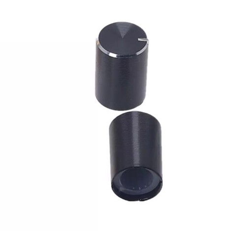 10pcs BLACK Aluminium Rotary Volume Knob 10 x 14mm Suit 6mm Shaft Potentiometer - Picture 3 of 9