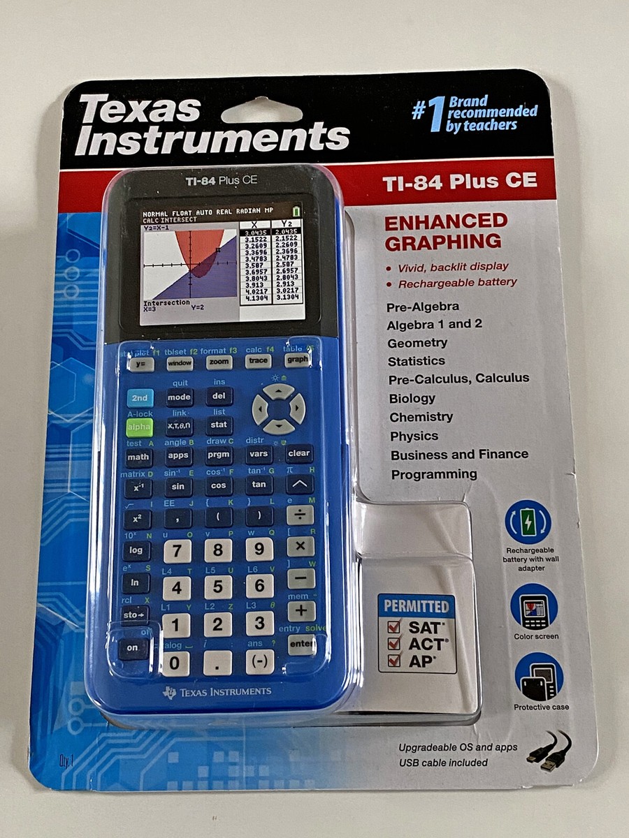 Texas Instruments TI-84 Plus CE 10-Digit Graphing Calculator