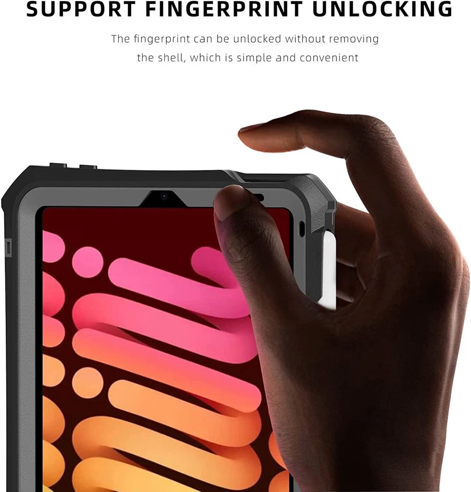 For iPad Mini 6th/Mini (A17 Pro) Waterproof Case Full Body Shockproof Pen Holder - Image 3 of 4