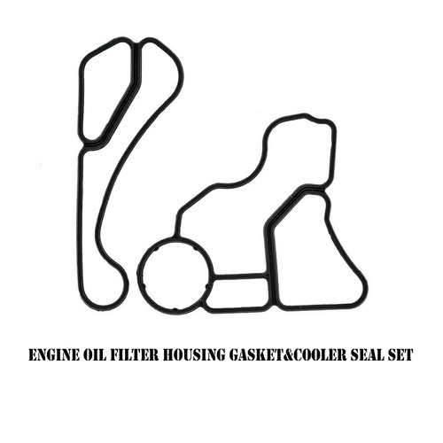 Engine Oil Filter + Housing Seal + Oil Cooler Gasket Kit For BMW N26