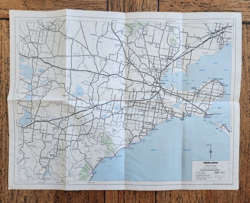 1982 RAC Vic Geelong District Map, Vintage Wall Map, Including Street Maps - Picture 3 of 4