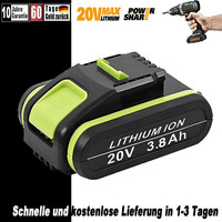 FüR Worx 20V 3.8Ah Lithium-Ionen Akku Powershare WA3553 WA3550 WA3551.1 WA3572