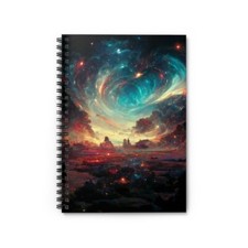 Galaxy Spiral Notebook - Ruled Line