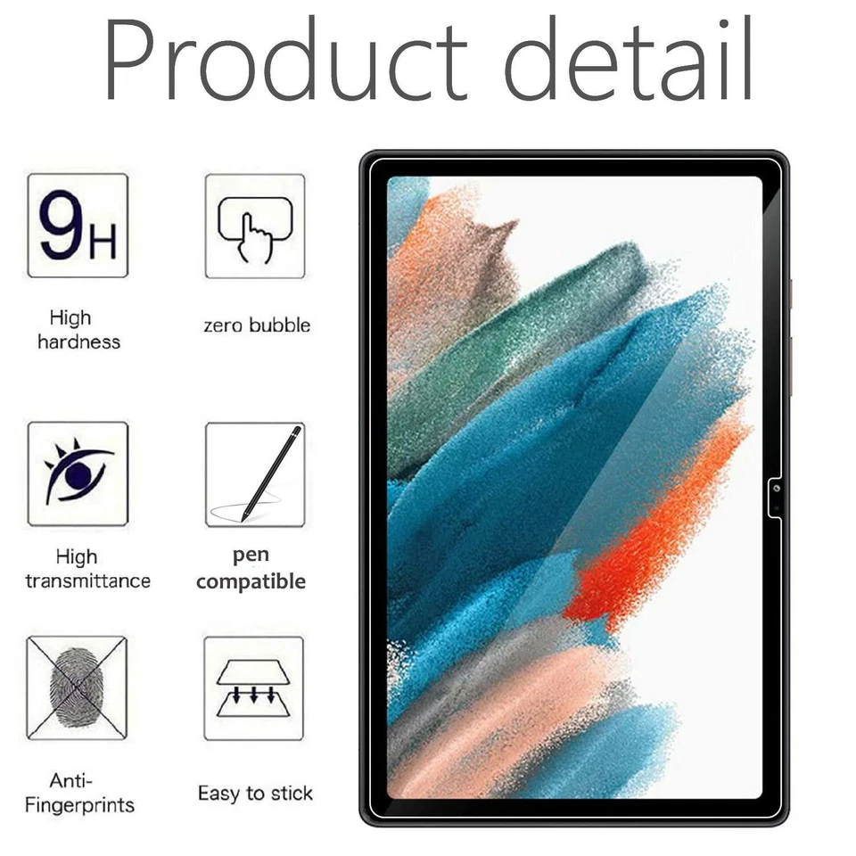 2 PCS For 2022 Samsung Galaxy Tab S8 Plus 12.4" Tempered Glass Screen Protector - Image 4 of 4