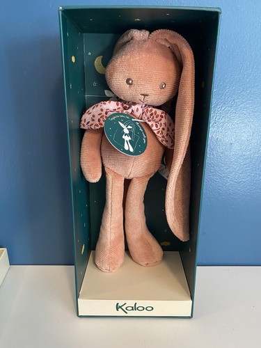 Kaloo Lapinoo Rabbit Plush Terracotta 25Cm Soft Toy Long Ears For Small Hands - Picture 3 of 18
