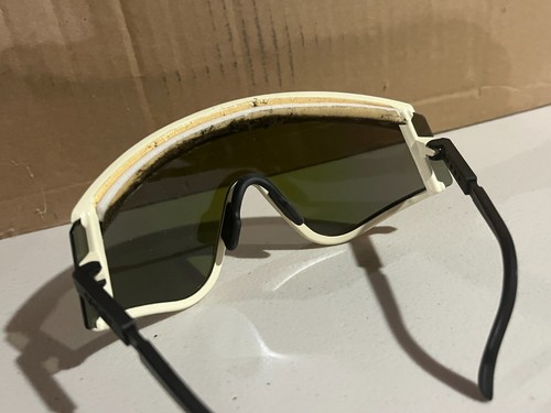 Vintage Oakley Pilot Eyeshade Sunglasses Glasses Aviator Style White Vented - Picture 7 of 10