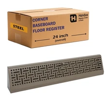 Fits 24" Baseboard Space | Corner Baseboard Register by Handua | Decorative D...