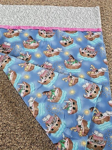 Vintage Noah’s Ark Pillowcase 31" X 20" Multi-Color 2-sided Animals Childrens - Picture 6 of 6
