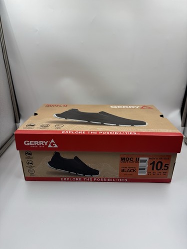 Gerry MOC II Herren Slipper weich leicht schwarz Schuhe Größe 10,5 - Bild 23 von 23