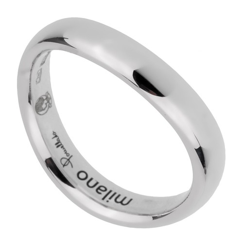 Pomellato 18k White Gold Wave Band Ring Sz 6 - Picture 2 of 2