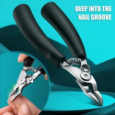 Stainless Steel Toenail Clipper for Ingrown Thick Nails Wide Jaw Toe Nail Cutter