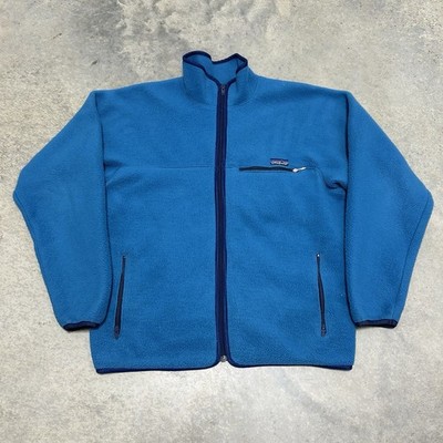 Vintage 90 s Patagonia Synchilla Full Zip Jacket Blue Size Men s XL Gorpcore