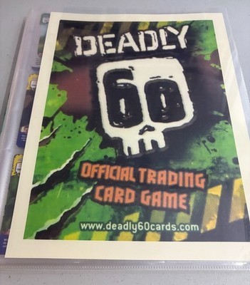 BBC DEADLY 60 TRADING CARDS SERIES ONE COMPLETE FULL SET IN BINDER