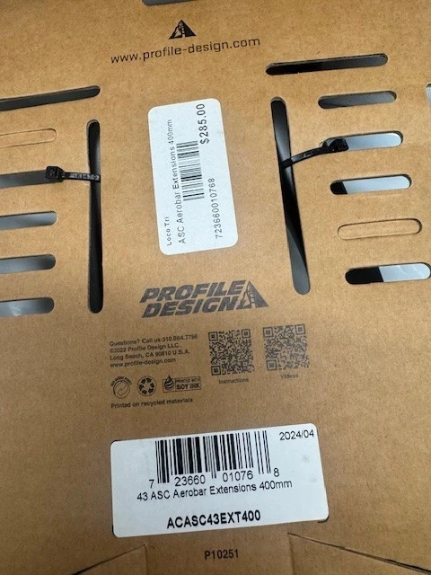 Extensiones de carbono Profile Design 43 ASC-400 mm*nuevas Foto 3 de 4